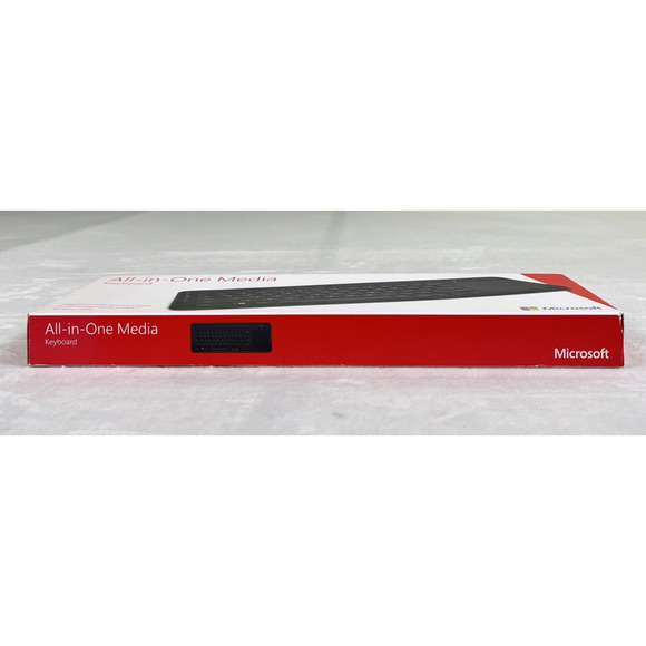 New Microsoft All-In-One Media Wireless Keyboard Track Pad Model 1632-1496 Chrty - Picture 3 of 9